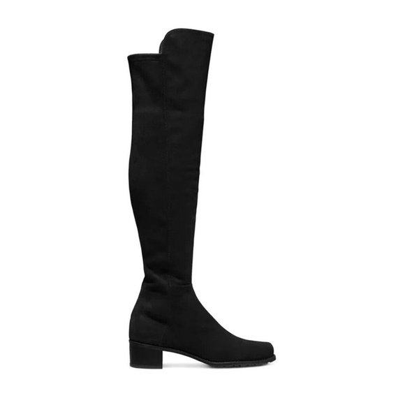 $850 STUART WEITZMAN Reserve Boot OVER THE KNEE SUEDE BOOT BLACK 9 (PB8)